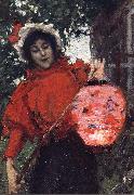 Konstantin Korovin Paper lantern oil on canvas